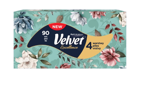 Chusteczki Velvet Excellence 4 warstwy 90szt.